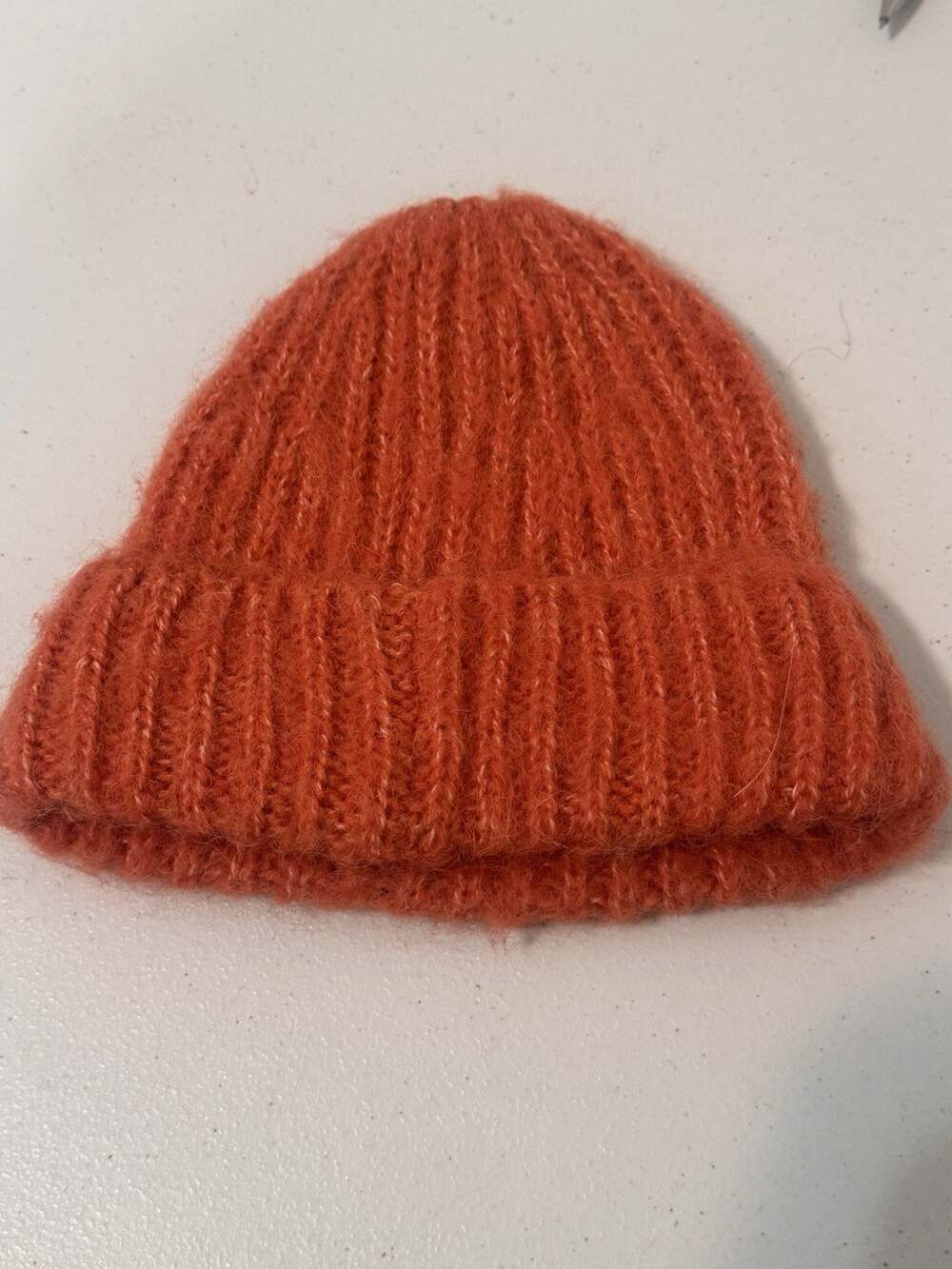 H&M Unisex Beanie Orange One Size Wool Alpaca Blend Cozy Warm Hunting